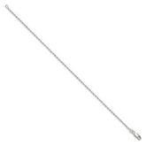 Sterling Silver 1.5mm Beveled Oval Cable Chain